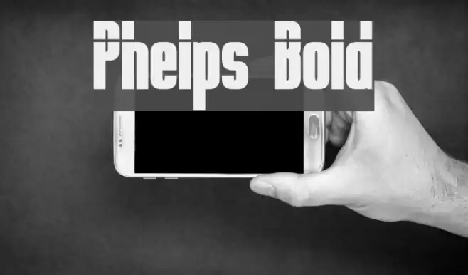 Phelps Bold Font examples