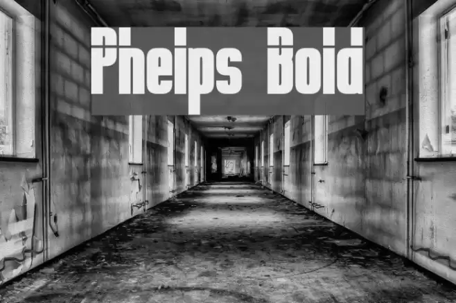 Phelps Bold Font examples