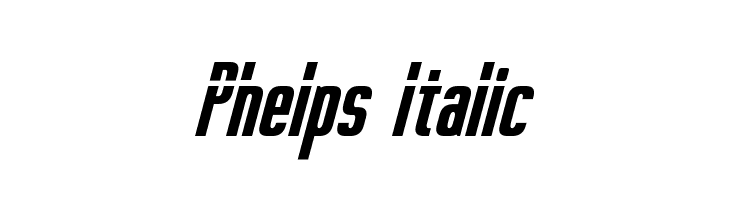 Phelps Italic Font