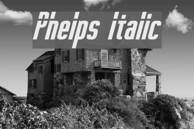 Phelps Italic फ़ॉन्ट examples