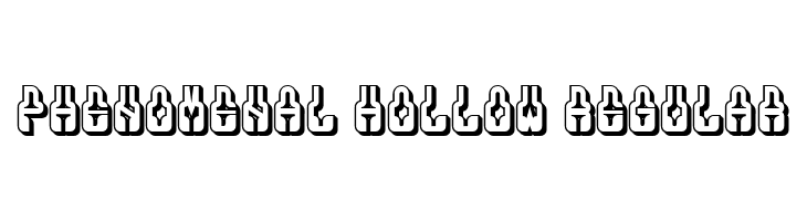 Phenomenal Hollow Regular Font