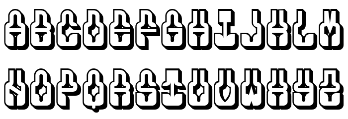 Phenomenal Hollow Regular Font OTHER CHARS