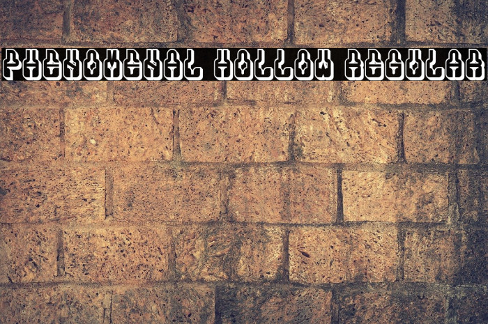 Phenomenal Hollow Regular Font examples
