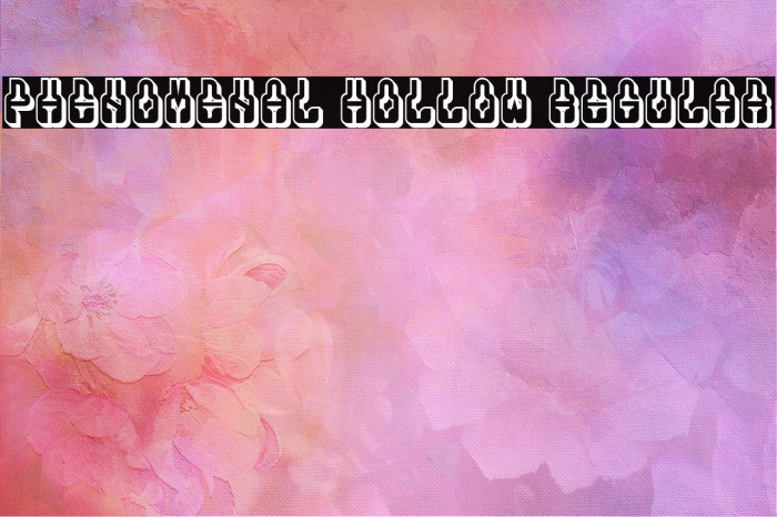 Phenomenal Hollow Regular Font examples