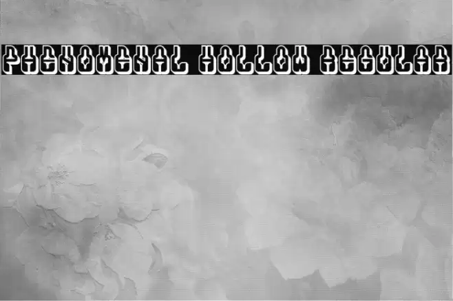 Phenomenal Hollow Regular फ़ॉन्ट examples
