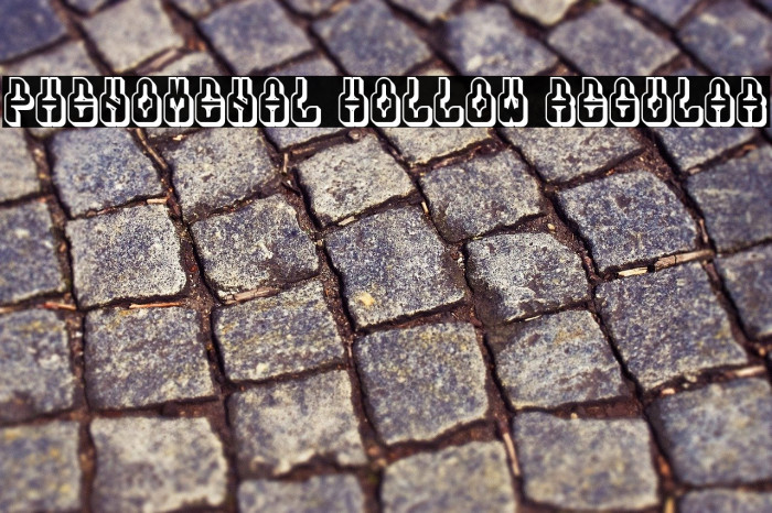Phenomenal Hollow Regular Font examples