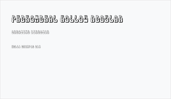 Phenomenal Hollow Regular Business Card