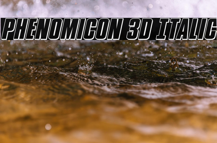 Phenomicon 3D Italic Example 2