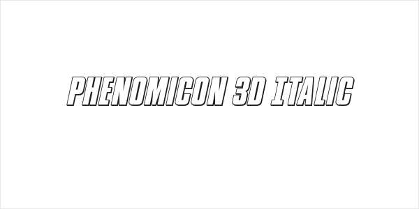 Phenomicon 3D Italic Logo