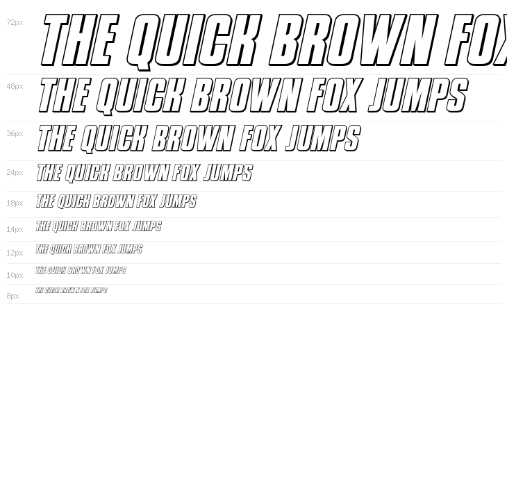 Phenomicon 3D Italic Waterfall