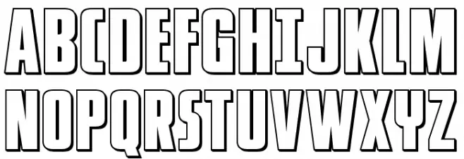 Phenomicon 3D Schriftart Groß