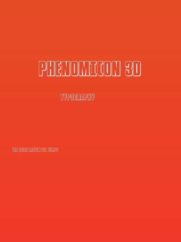 Phenomicon 3D Poster