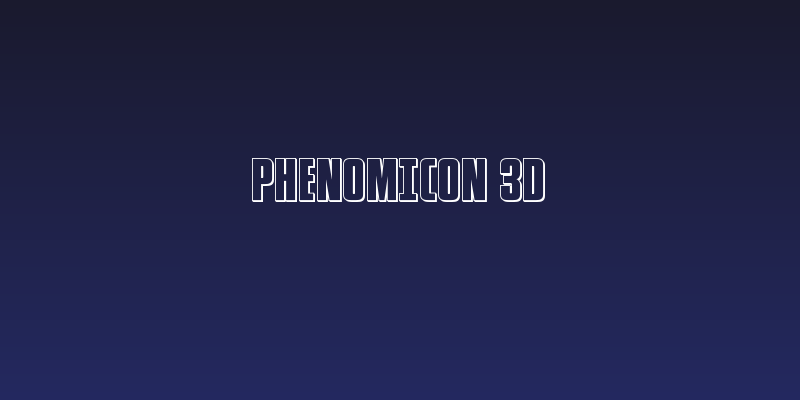 Phenomicon 3D Social Header