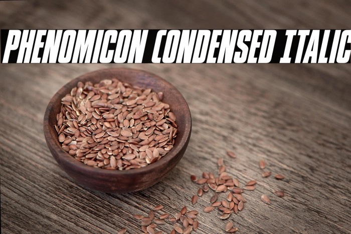 Phenomicon Condensed Italic Example 3