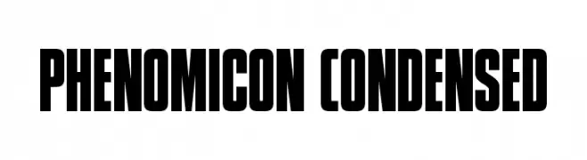 Phenomicon Condensed  नि: शुल्क फ़ॉन्ट्स डाउनलोड