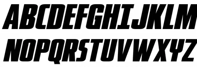 Phenomicon Expanded Italic Schriftart Groß
