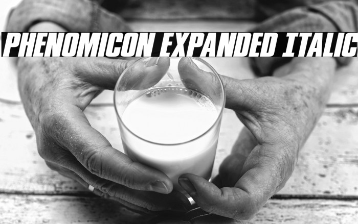 Phenomicon Expanded Italic Example 3