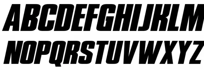 Phenomicon Expanded Italic Шрифта строчной