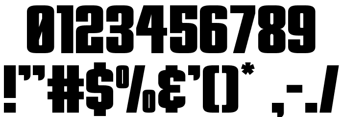 Phenomicon Expanded Font OTHER CHARS