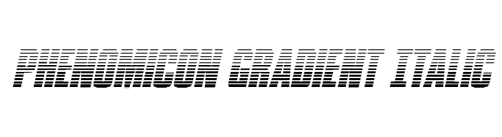 Phenomicon Gradient Italic  Free Fonts Download