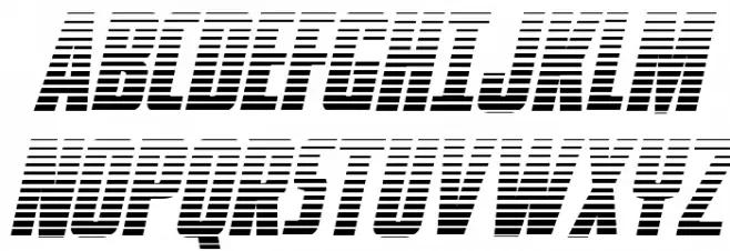 Phenomicon Gradient Italic Caratteri MAIUSCOLE
