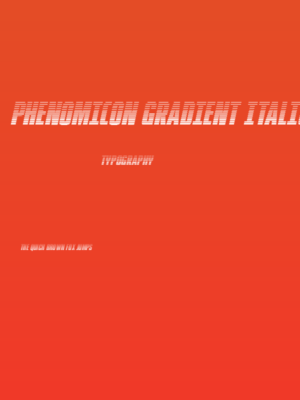 Phenomicon Gradient Italic Poster