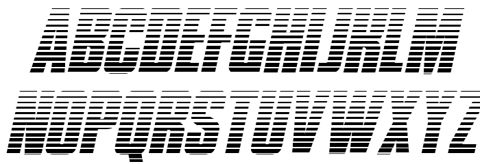 Phenomicon Gradient Italic Font LOWERCASE