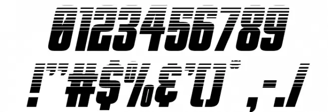 Phenomicon Halftone Italic Font OTHER CHARS