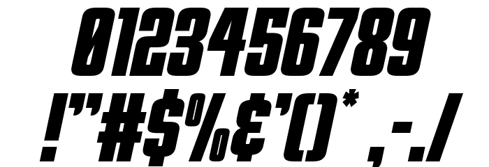 Phenomicon Italic Font OTHER CHARS