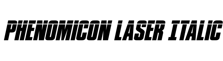 Phenomicon Laser Italic  フリーフォントのダウンロード