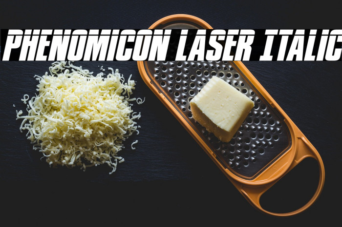 Phenomicon Laser Italic Example 1