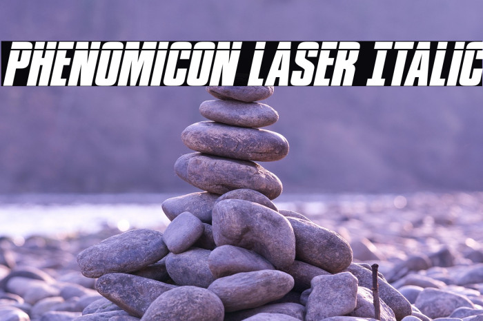 Phenomicon Laser Italic Example 3