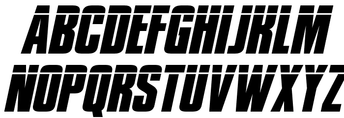 Phenomicon Laser Italic Font LOWERCASE