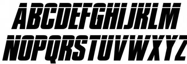 Phenomicon Laser Italic Caratteri MINUSCOLO