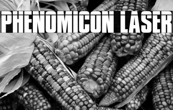 Phenomicon Laser Font examples