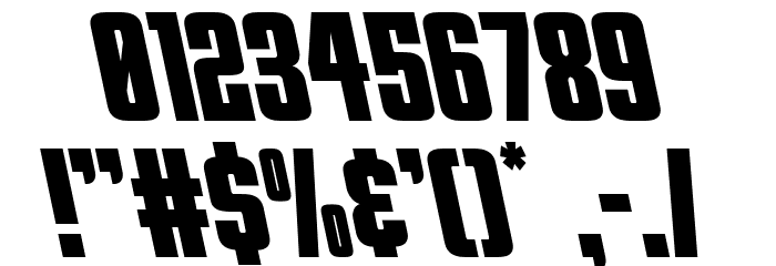 Phenomicon Leftalic Font OTHER CHARS