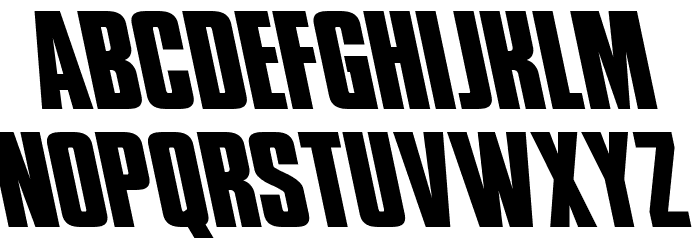 Phenomicon Leftalic Font LOWERCASE