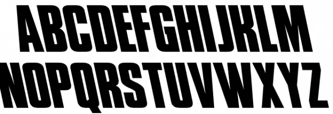 Phenomicon Leftalic Font LOWERCASE
