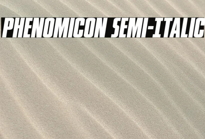 Phenomicon Semi-Italic Example 3