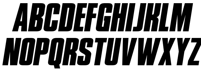 Phenomicon Semi-Italic Font LOWERCASE