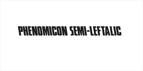 Phenomicon Semi-Leftalic Logo