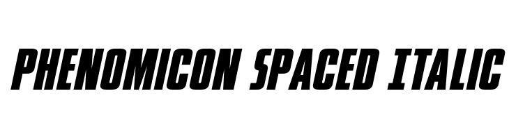 Phenomicon Spaced Italic  Frei Schriftart Herunterladen