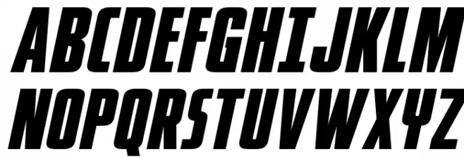 Phenomicon Spaced Italic Schriftart Groß