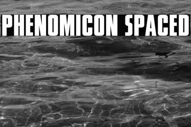 Phenomicon Spaced Font examples