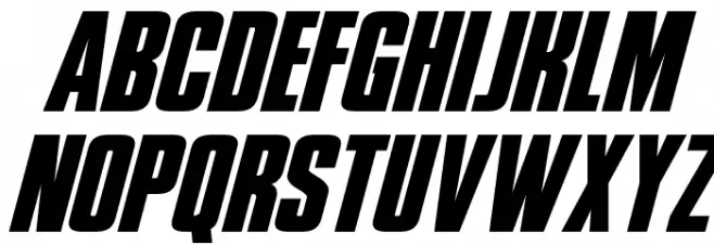 Phenomicon Super-Italic फ़ॉन्ट लोअरकेस
