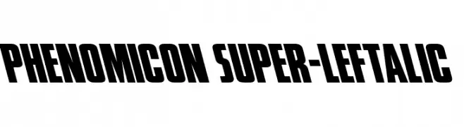 Phenomicon Super-Leftalic  Fuentes Gratis Descargar