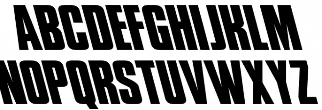 Phenomicon Super-Leftalic Font LOWERCASE