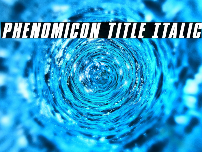 Phenomicon Title Italic Example 2