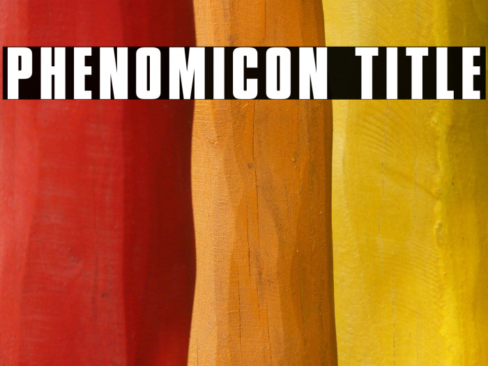 Phenomicon Title Example 2