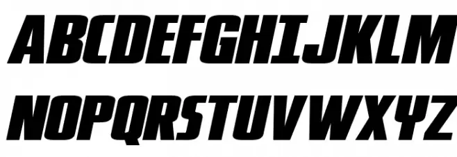 Phenomicon Wide Italic 字体 大写